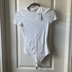 NEW! Abercrombie White Short Sleeve Bodysuit
